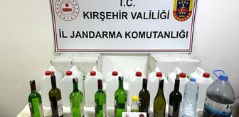 Kırşehir'de 40 litre etil alkol ve 8 litre sahte içki ele geçirildi