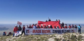 Sivas'ta 15 Temmuz Şehitleri İçin Yıldız Dağı'na Anma Tırmanışı