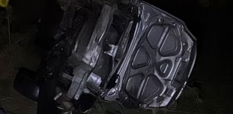 Tekirdağ'da tarlaya devrilen otomobildeki 5 kişi yaralandı