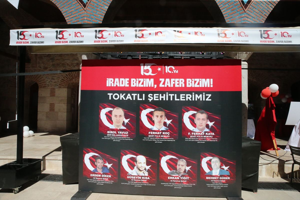 Tokat'ta 15 Temmuz dolayısıyla 'Anma ve Deneyimleme Çadırı' kuruldu