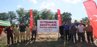 Edirne'de 15 Temmuz Hatıra Ormanı'na Bakım