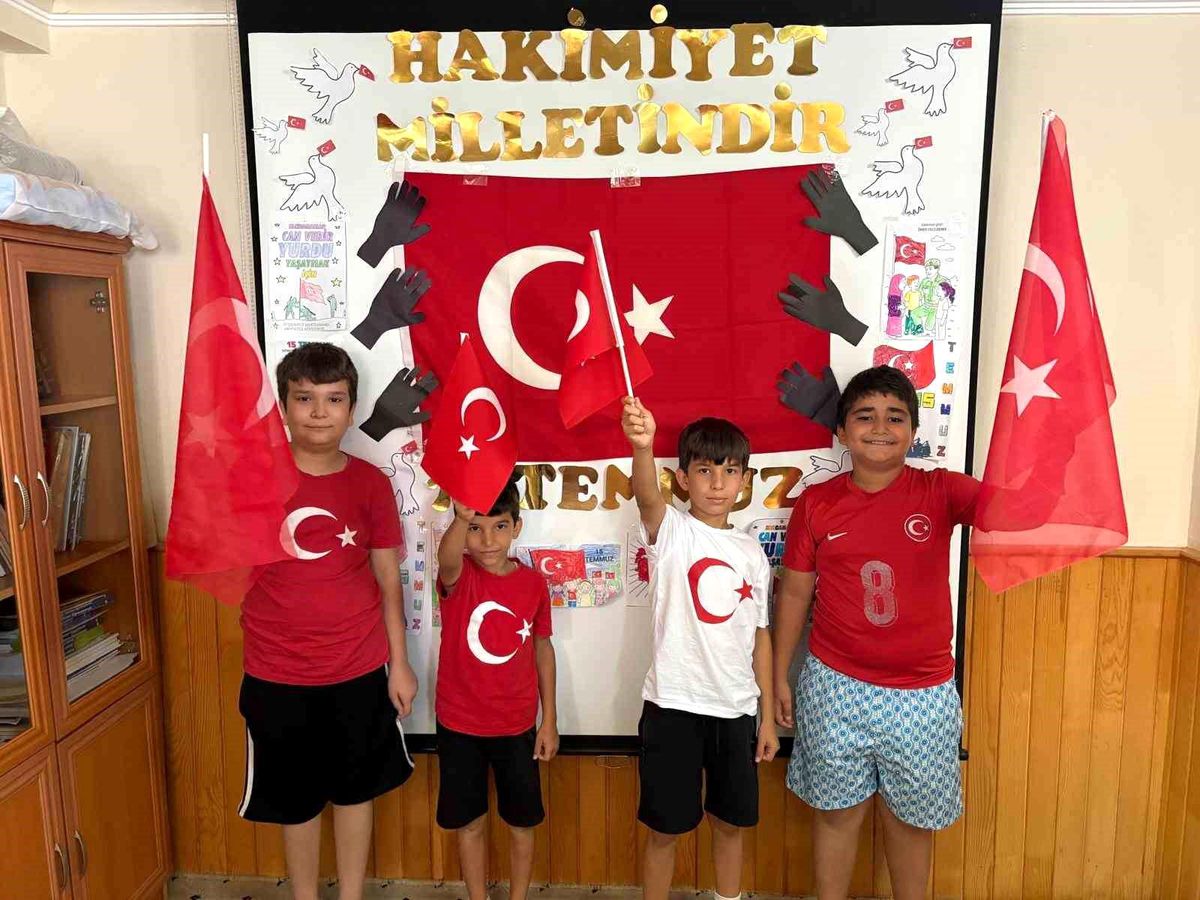 Anamur'da Yaz Kur'an Kursu öğrencilerine 15 Temmuz anma programı