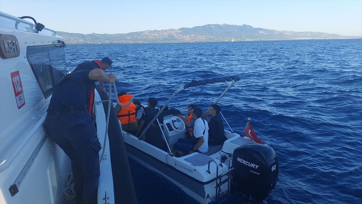 Bodrum'da 10 düzensiz göçmen yakalandı