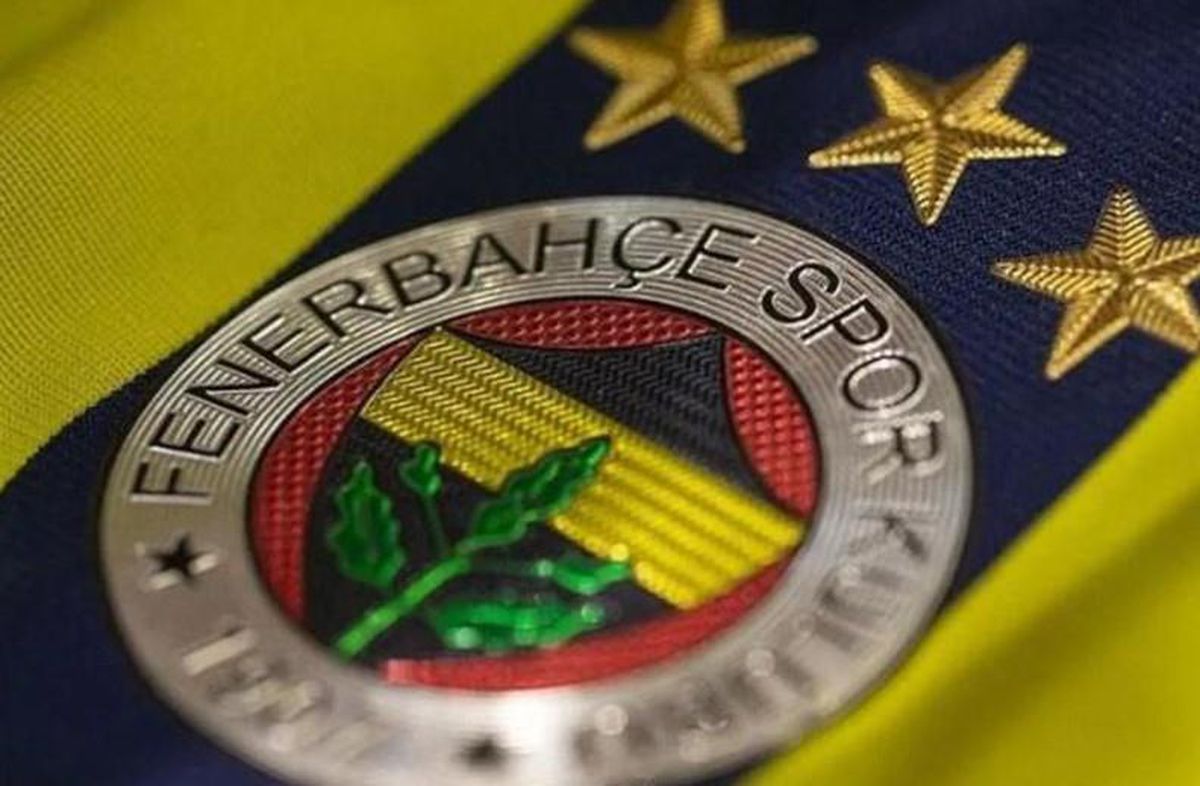 Fenerbahçe logosu ve futbol sahası görseli.