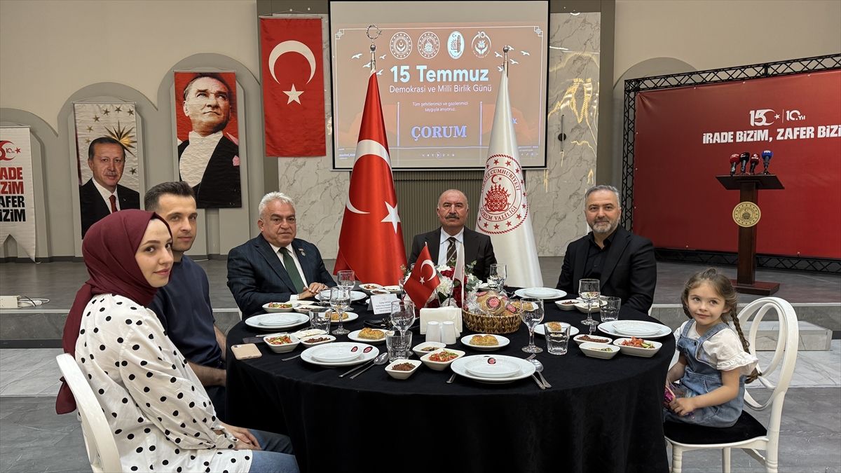 Çorum'da 15 Temmuz şehit yakınları ve gazilere yemek