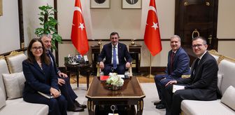 Cumhurbaşkanı Yardımcısı Yılmaz, Dünya Bankası Türkiye Ülke Direktörü Carret'i kabul etti