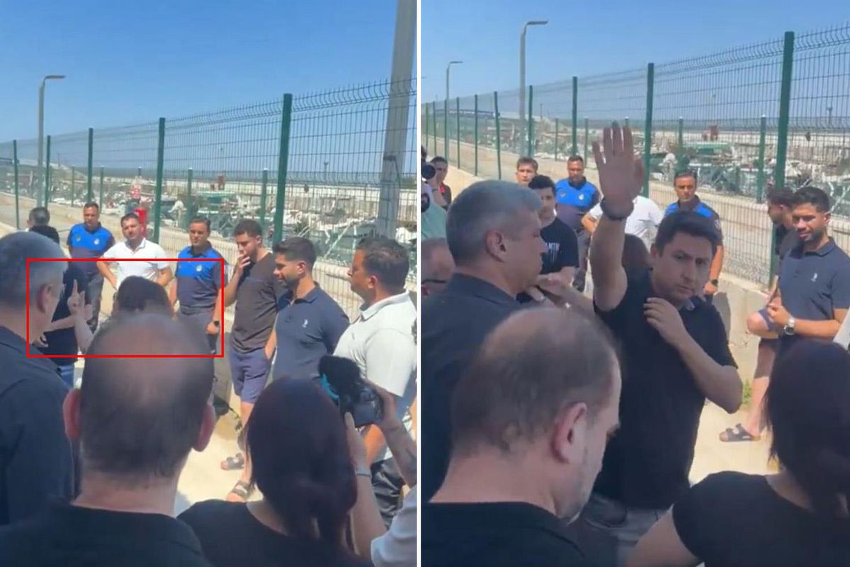 Didim Belediye Başkanı Hatice Gençay'ın esnafla konuştuğu an.