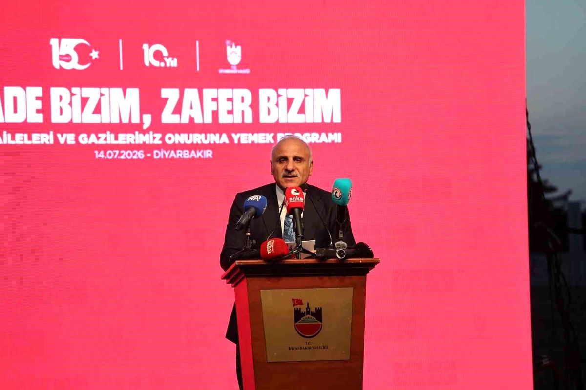 Diyarbakır'da düzenlenen 15 Temmuz şehit ve gazi yemek programından genel plan.