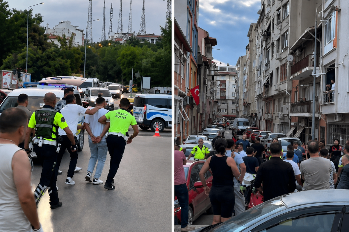 Edirne'de 2 aile birbirine girdi, ortalık bir anda savaş alanına döndü