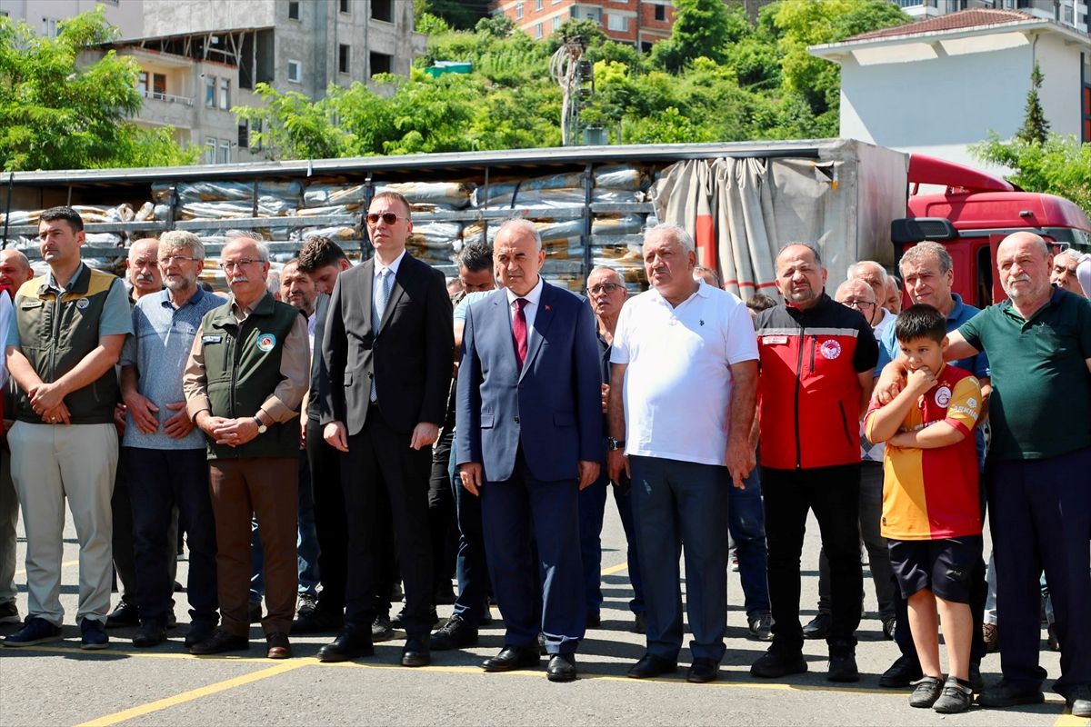 Ordu'da fındık üreticilerine hasat filesi dağıtıldı