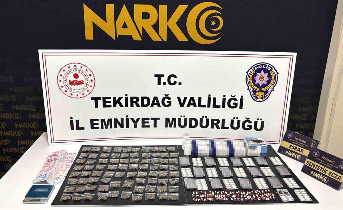 Tekirdağ'da uyuşturucu operasyonları: 110 şüpheliye işlem, 9 tutuklama