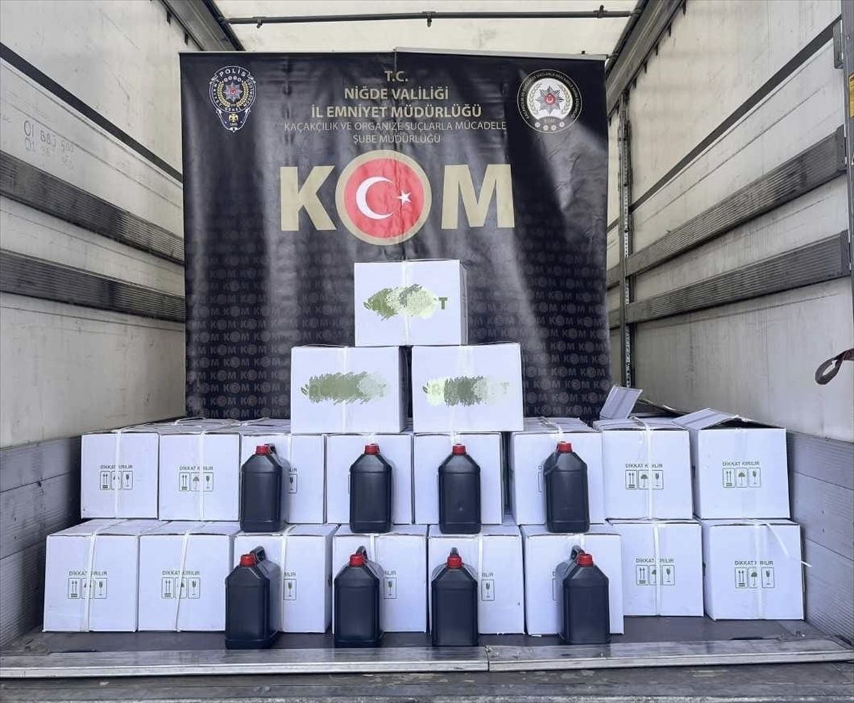 Niğde'de sahte içki operasyonu: 6 gözaltı
