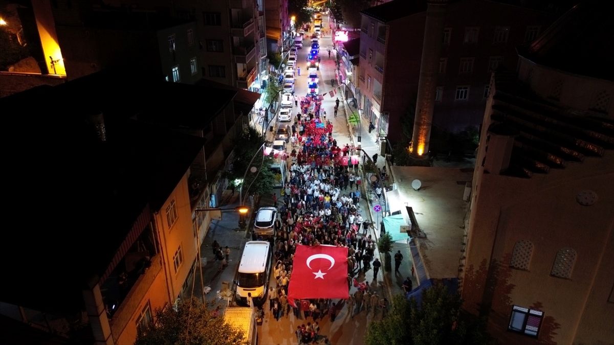 Çatak'ta '15 Temmuz Demokrasi ve Milli Birlik Günü' etkinliği düzenlendi