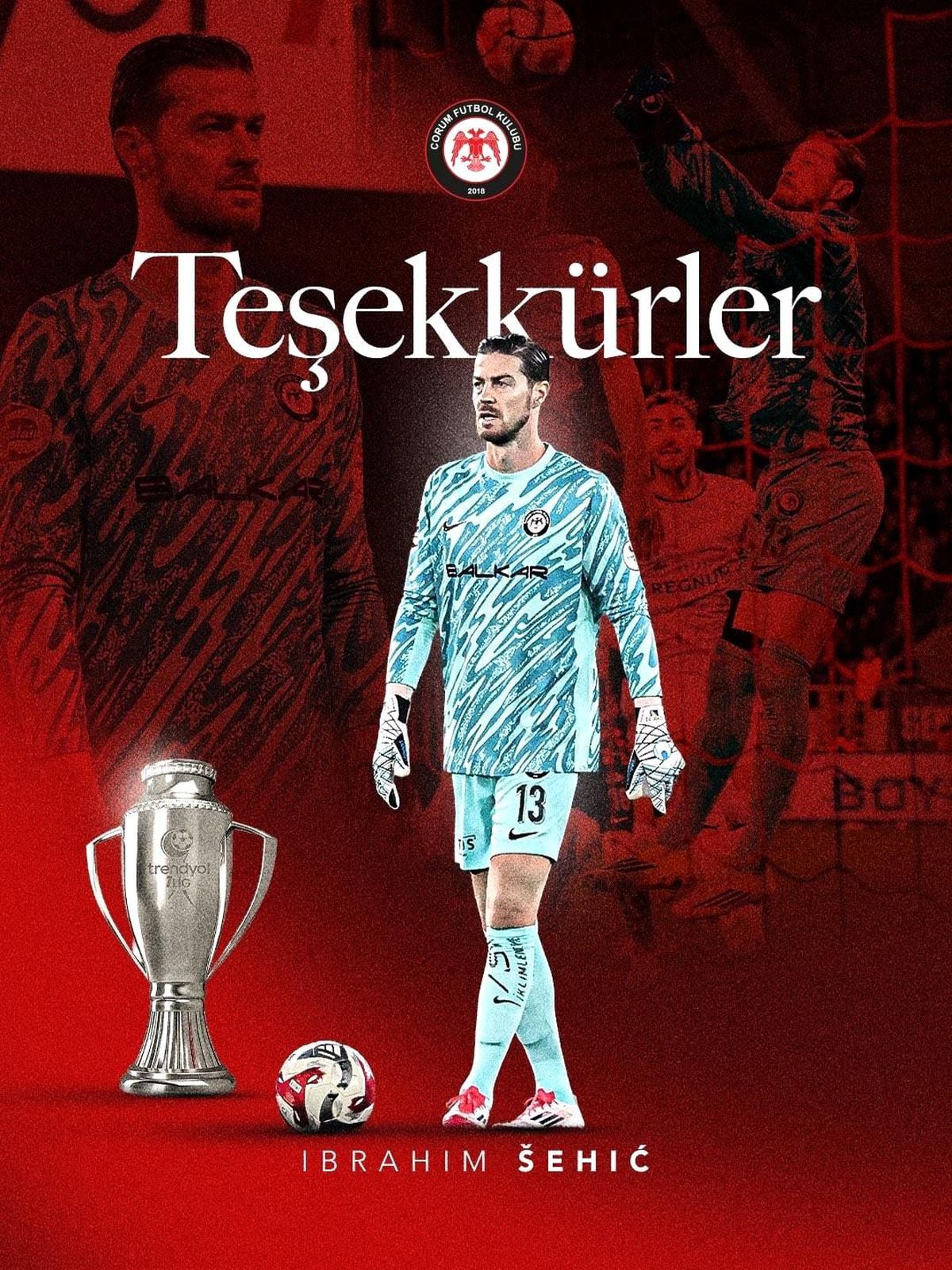 Çorum FK kalecisi İbrahim Sehic
