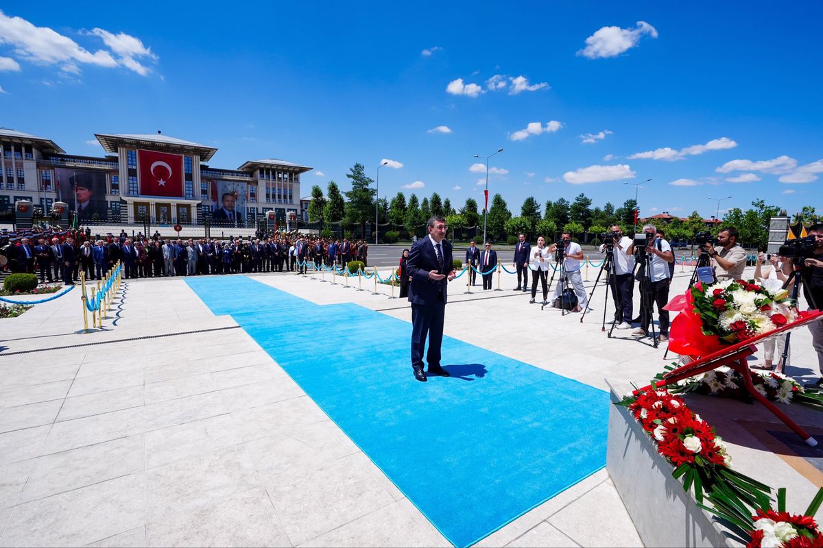 15 Temmuz Demokrasi ve Milli Birlik Günü'nde Cumhurbaşkanlığı Külliyesi'nde anma töreni