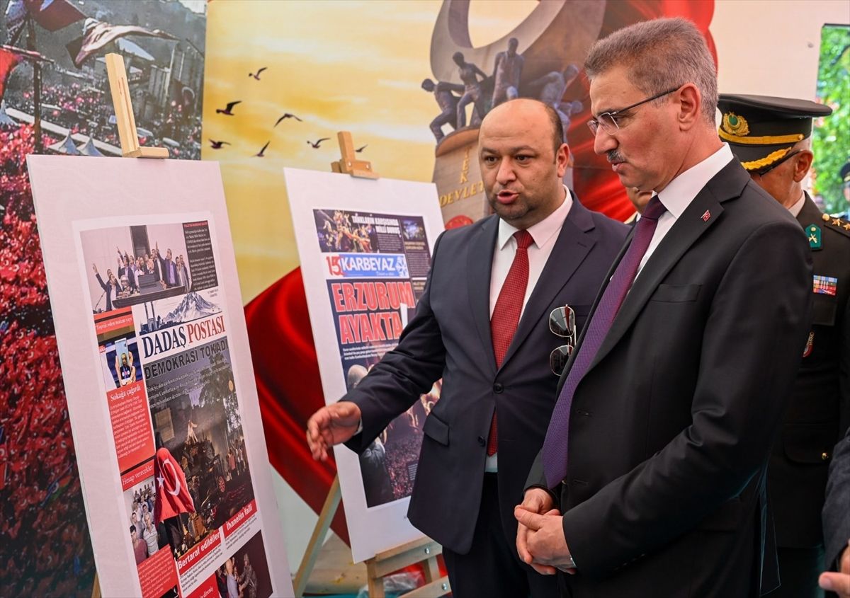 Erzurum'da 15 Temmuz Demokrasi Çadırı Açıldı