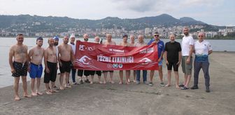 Rize'de 15 Temmuz anısına denizde anma yüzüşü