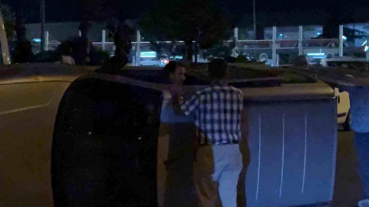Kaza yaptığı aracıyla gitmek istedi, ekiplere zor anlar yaşattı