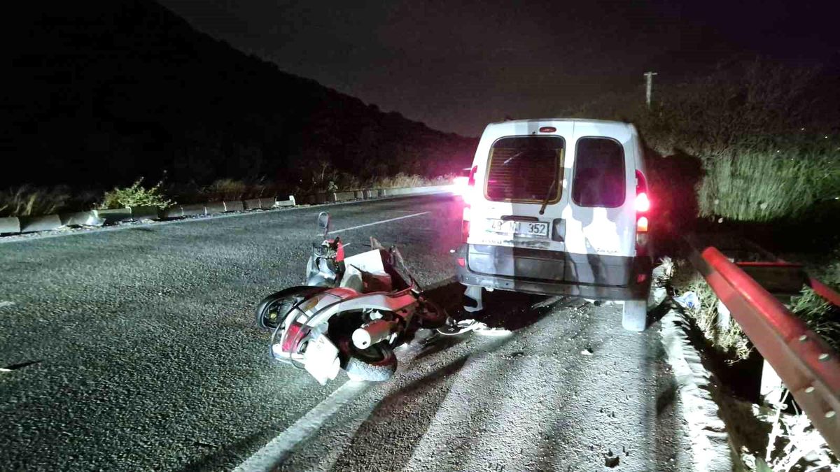 Motosiklet sürücüsü hayatını kaybetti