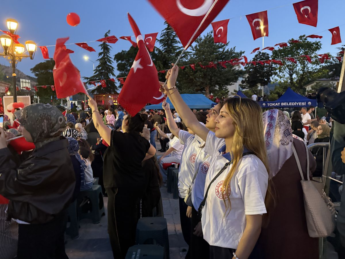 Tokat'ta 15 Temmuz Demokrasi ve Milli Birlik Günü anma etkinliğinden bir görüntü.