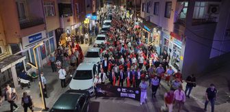 Türkeli'de 15 Temmuz Demokrasi ve Milli Birlik Günü yürüyüşü düzenlendi