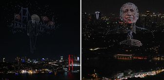 15 Temmuz'un 10. yılında 1500 dronlu ışık gösterisi