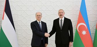 Azerbaycan Cumhurbaşkanı Aliyev, Filistin Başbakanı Mustafa'yı kabul etti