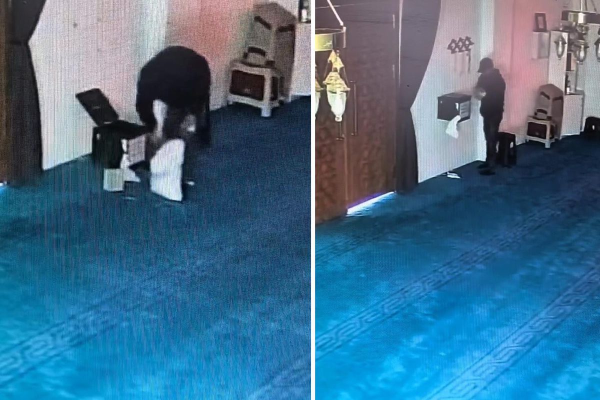 Camideki yardım kutusunu kırıp 100 bin TL çaldı