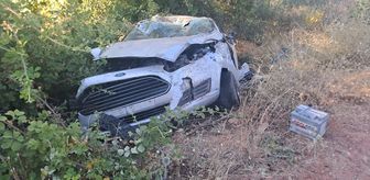 Denizli'de şarampole devrilen otomobildeki 1 kişi öldü, 1 kişi yaralandı