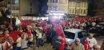 Gerze'de 15 Temmuz anma yürüyüşü