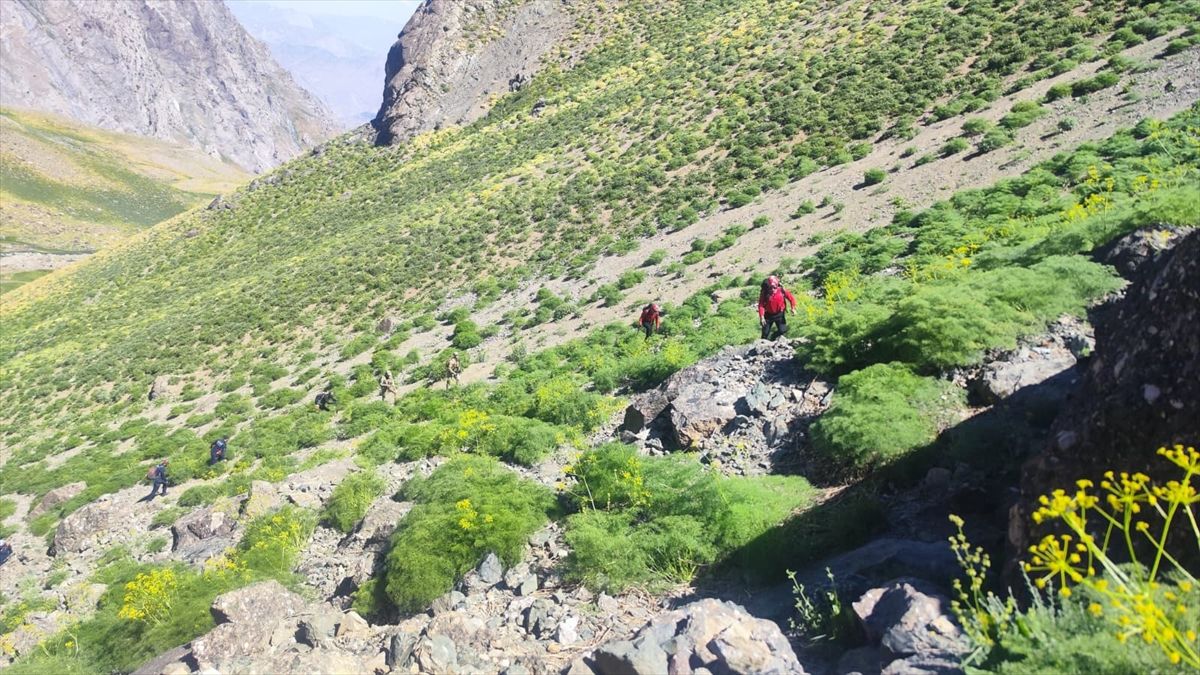 Hakkari'de haber alınamayan dağcı için arama çalışması sürüyor