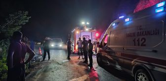 Hatay'da uçuruma devrilen otomobildeki 5 kişi yaralandı