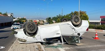 Karaman'da takla atan otomobilde 5 yaralı