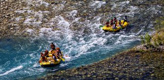 Manavgat'ta debisi yükselen Köprüçay rafting tutkunlarını ağırlıyor