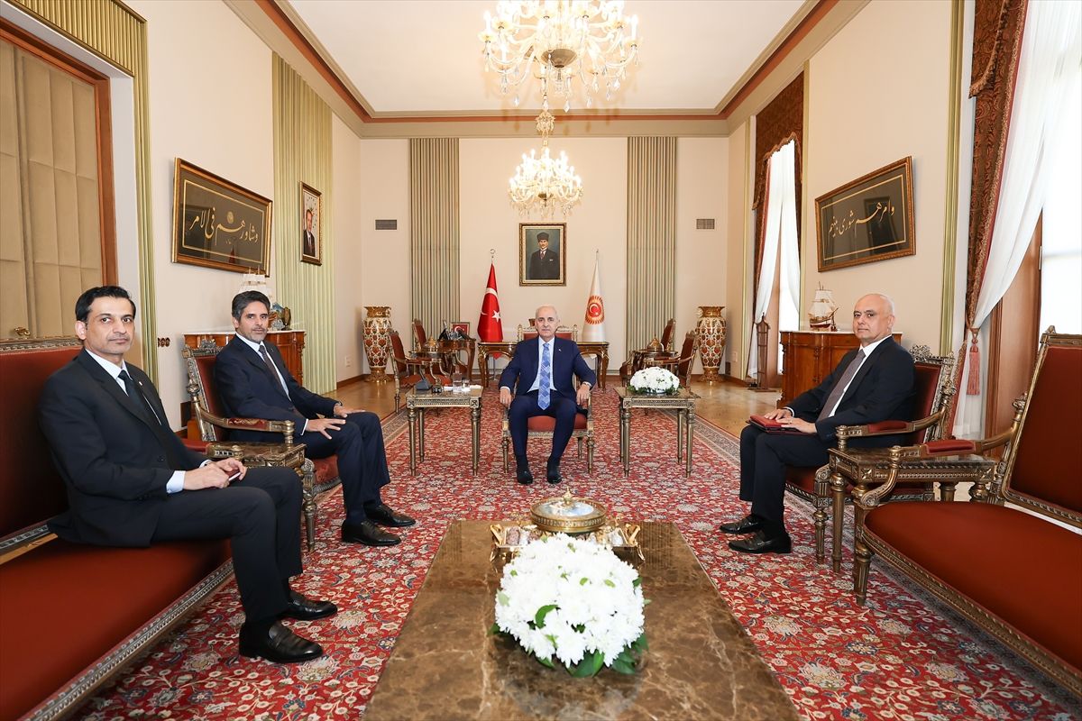 Kurtulmuş Katar Büyükelçisi'ni kabul etti