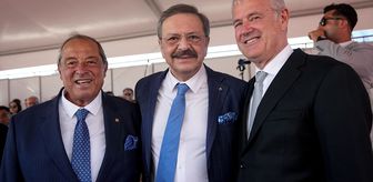 TOBB Başkanı Hisarcıklıoğlu, İzmir'de EBSO'nun yeni hizmet binasının açılışına katıldı