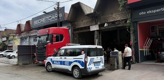 Trabzon'da tırın yakıt deposunda patlama oldu, 1 kişi yaralandı