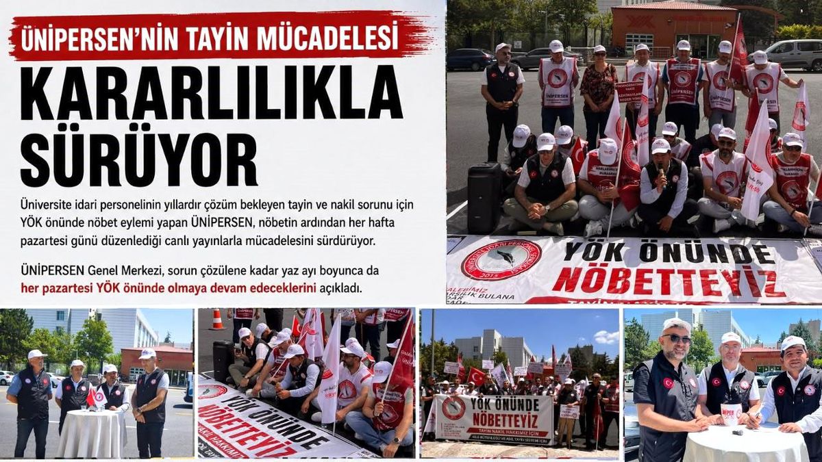 ÜNİPERSEN'in tayin mücadelesi kararlılıkla sürüyor