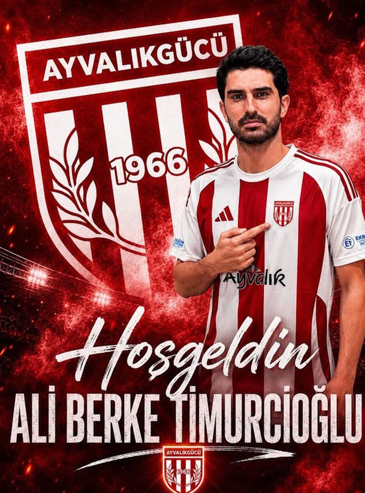 Ayvalıkgücü Belediyespor forvet oyuncusu Ali Berke Timurcioğlu'nun transferini duyurdu.