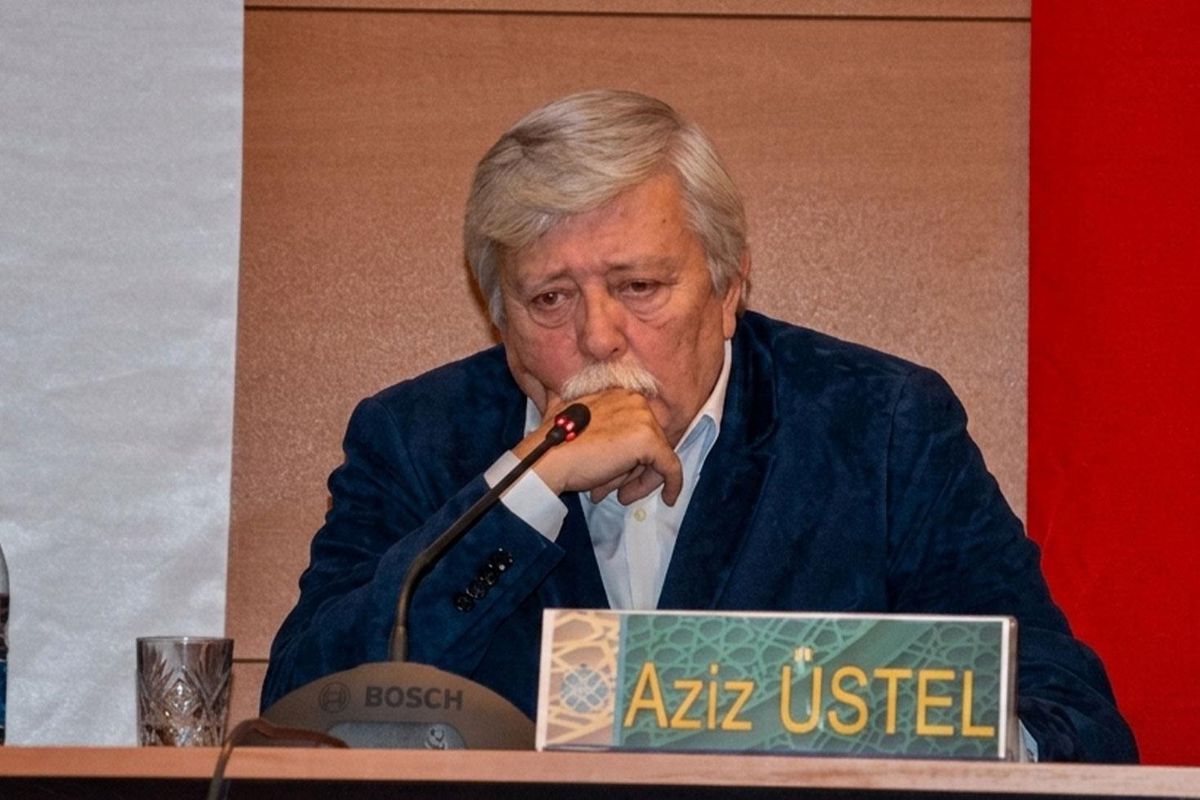 Gazeteci ve eski Galatasaray yöneticisi Aziz Üstel'in fotoğrafı.