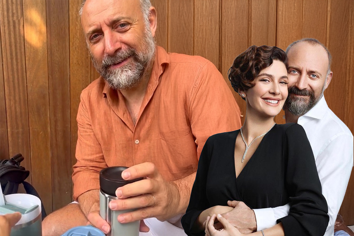 Bergüzar Korel ve Halit Ergenç çiftinin matara paylaşımı