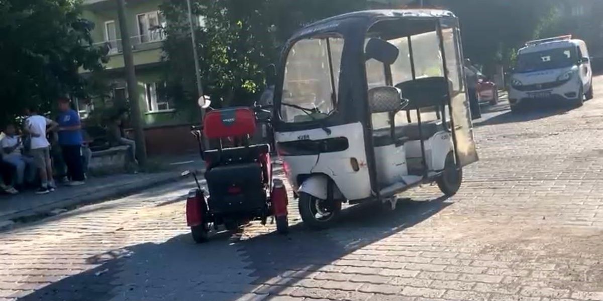 Engelli aracı ile elektrikli bisiklet çarpıştı, 1 yaralı