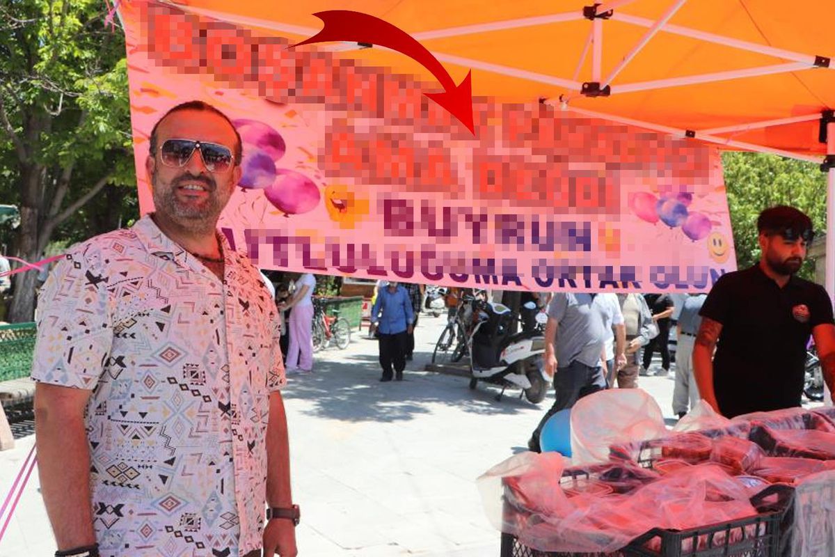11 yıllık evliliği sona eren gurbetçi lokma dağıttı! Yazdığı not bomba