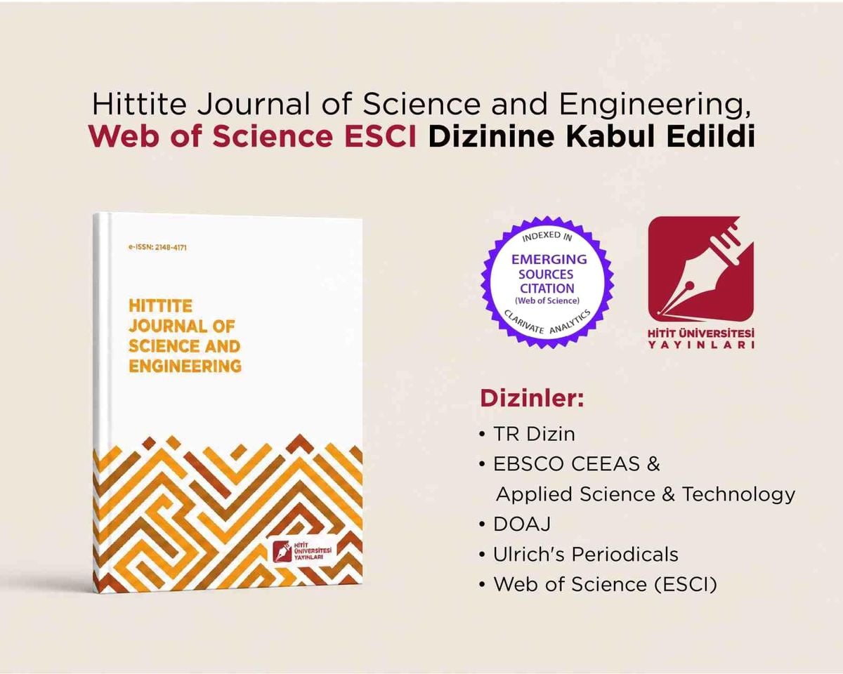 Hitit Üniversitesi logosu ve dergi yayını ile ilgili bir görsel.