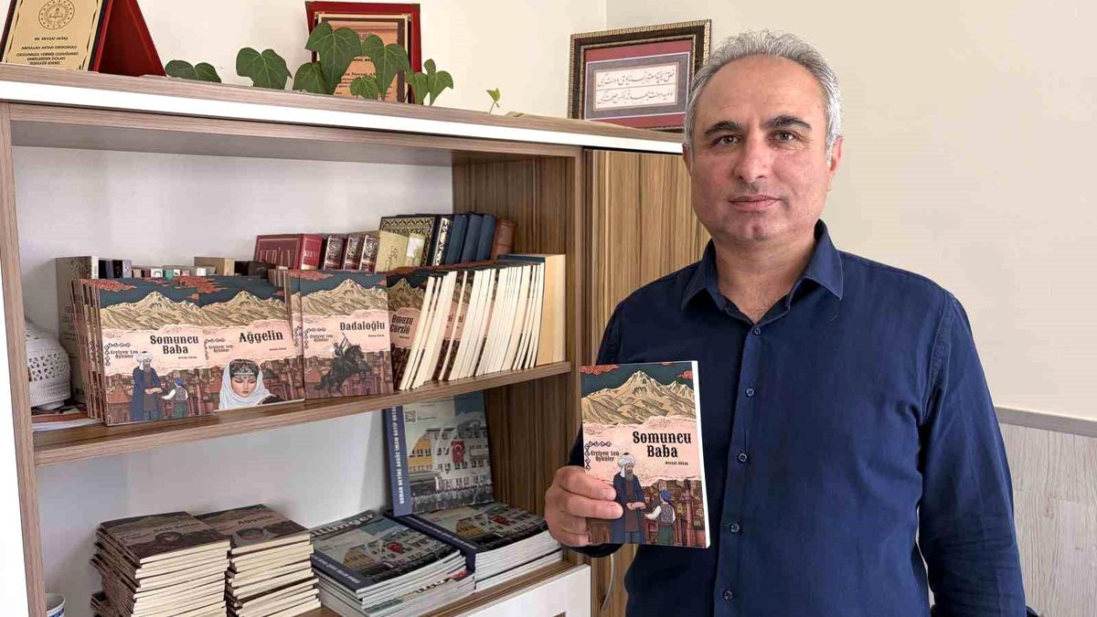 Nevzat Aktaş'ın Erciyes Dağı'nı anlattığı 'Erciyes'ten Hikayeler' kitabının kapağı.