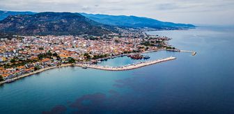 Kazdağları'nın eteklerindeki Küçükkuyu havadan görüntülendi
