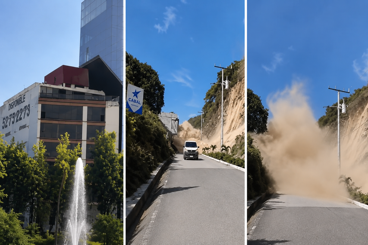 Meksika depreminin görüntüleri ortaya çıktı: Binalar beşik gibi sallandı, yollar çöktü