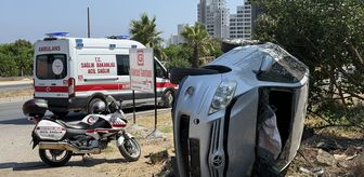 Mersin'de otomobilin devrilmesi sonucu 4 kişi yaralandı