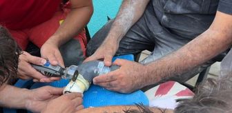 Seydikemer'de kolu yüzme havuzunun emiş borusuna sıkışan çocuk kurtarıldı