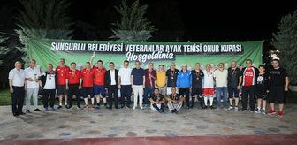 Sungurlu'da Veteranlar Ayak Tenisi Onur Turnuvası tamamlandı